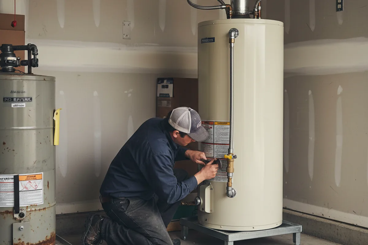 Water heater and shutoff valve replacement in Sonoita